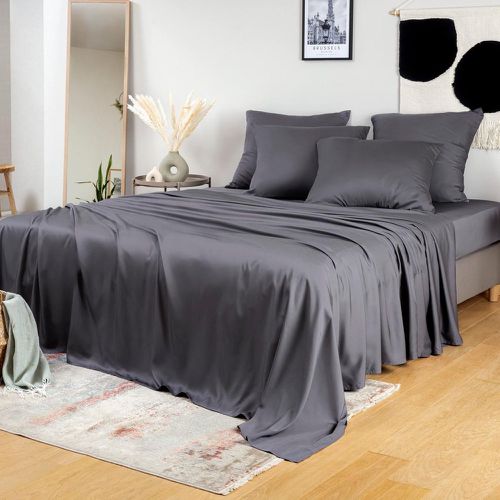 Drap Plat en Bambou - Anthracite - BAMBAW - Modalova