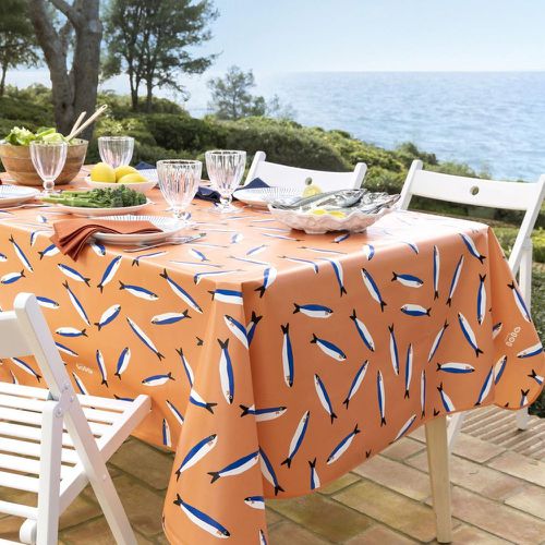 Nappe rectangulaire SARDINHA 140x200 corail - Becquet - Modalova