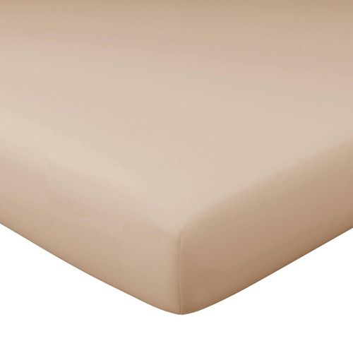 Drap-housse super grand bonnet PERCALE 90x200x40 sable - Becquet - Modalova