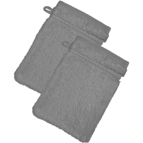 Lot de 2 gants de toilette COTON EGYPTE silex - Becquet - Modalova