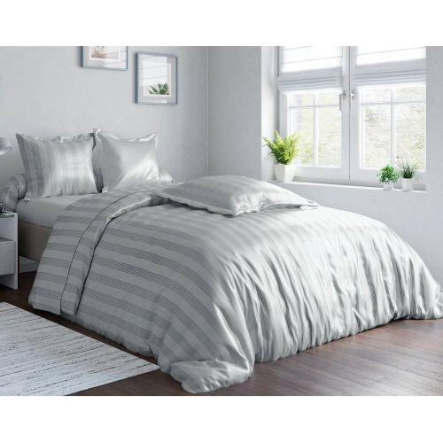 Drap plat uni en satin de coton clair - Becquet - Modalova
