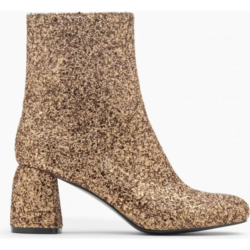 Bottines pailletées Londres bronze à talon - Vanessa Wu - Modalova