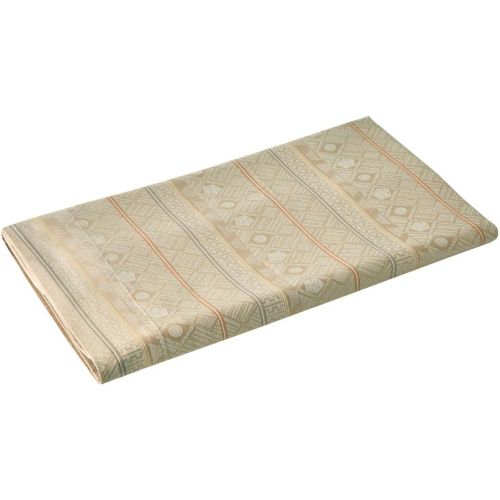 Drap plat satin jacquard ALLEGRO Naturel - Blanc des Vosges - Modalova