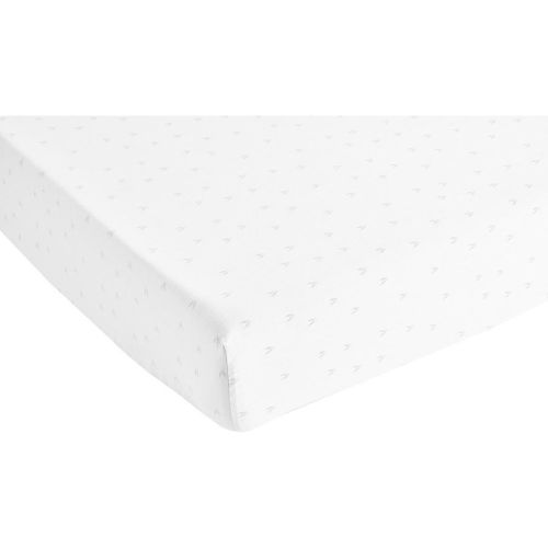 Drap-housse métis jacquard 70% coton - 30% lin GRAMINES - Blanc des Vosges - Modalova