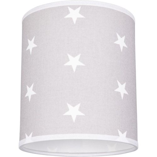 Abat-jour cylindrique E27 Tissu - avec motif étoiles - Britop Lighting - Modalova