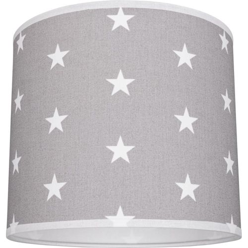 Abat-jour cylindrique E27 en Tissu - avec motif étoiles - Britop Lighting - Modalova