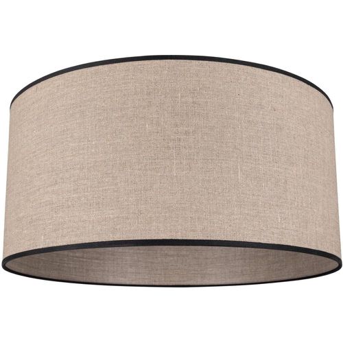 Abat-jour cylindrique E27 Lin Naturel avec passepoil - Britop Lighting - Modalova