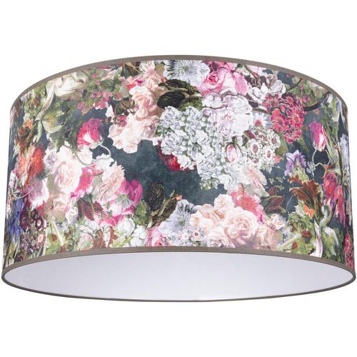 Abat-jour cylindrique Papier peint Fleurs - Britop Lighting - Modalova