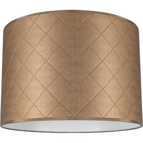 Abat-jour cylindrique E27 Tissu Synthétique brun - Britop Lighting - Modalova