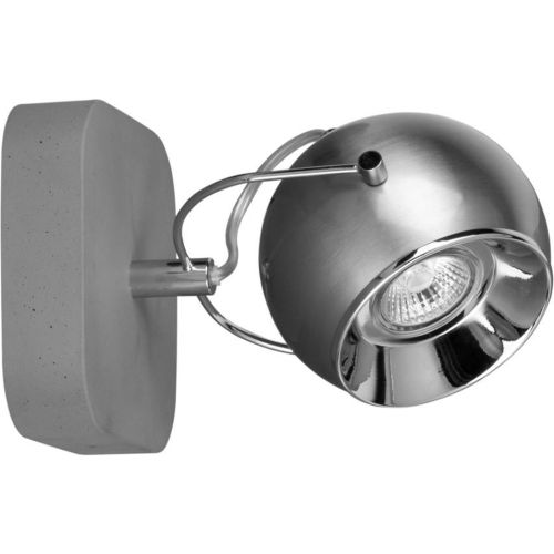 Concrete Applique Ball Béton Métal Satiné - Britop Lighting - Modalova