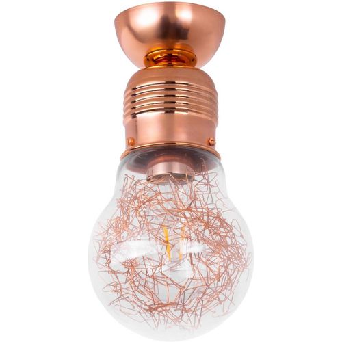 Bulb Plafonnier Métal Cuivré Verre - Britop Lighting - Modalova