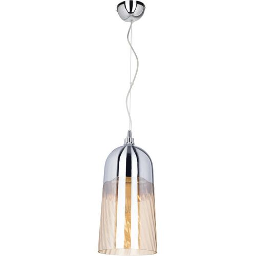 Daga Lampe Suspendue Métal Chromé Verre Transparent - Britop Lighting - Modalova