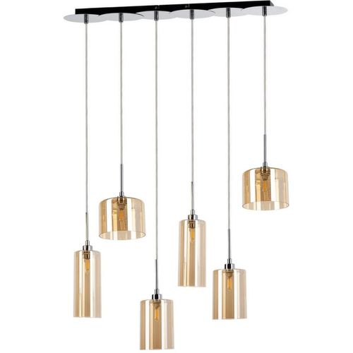 Pendentif incl. 6xG9 28W Chrome / Champagne - Britop Lighting - Modalova