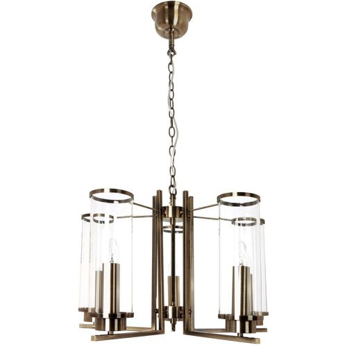 Lampe Suspendue Verdi Verre Métal Patiné - Britop Lighting - Modalova