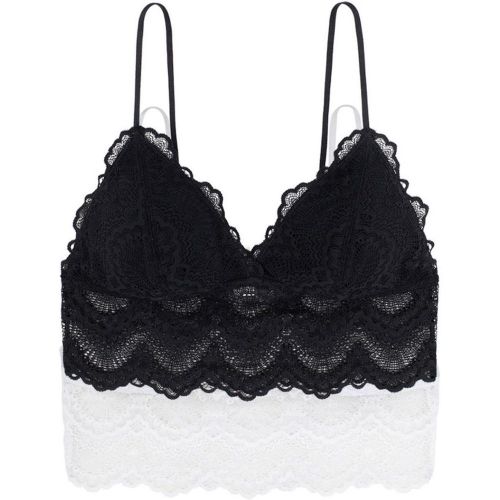 Lot de 2 bralettes coques fines sans armatures Noir - Dorina - Modalova