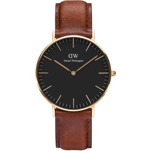 Montre Classic DW00100545 avec bracelet en cuir - Daniel Wellington Montres - Modalova