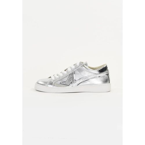 Tennis Femme en Cuir BRIANA Silver - Emilie Karston - Modalova