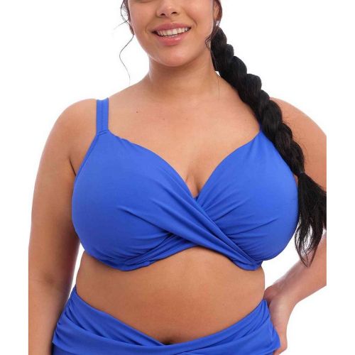 Haut de maillot de bain plongeant armatures - Bleu MAGNETIC en nylon - Elomi bain - Modalova