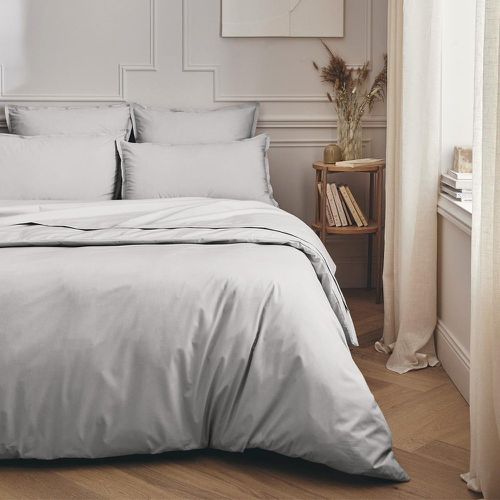 Housse de couette unie en percale de coton, Made in France, PREMIÈRE , Galet - Essix - Modalova