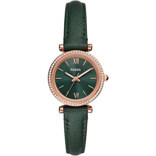 Montre Carlie - ES5370 Bracelet Cuir - Fossil Montres - Modalova