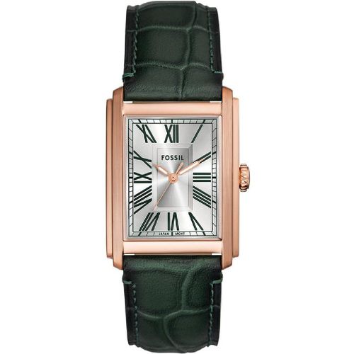 Montre Carraway - FS6077 Bracelet Cuir - Fossil Montres - Modalova