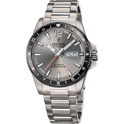 Montre Calendario Titanium - F20698-1 Bracelet Titane - Festina - Modalova