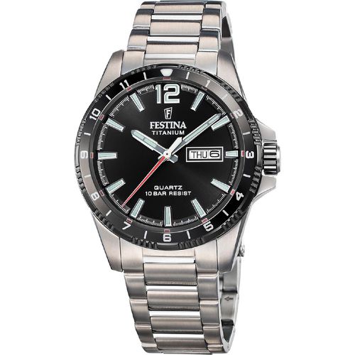 Montre Calendario Titanium - F20698-4 Bracelet Titane - Festina - Modalova