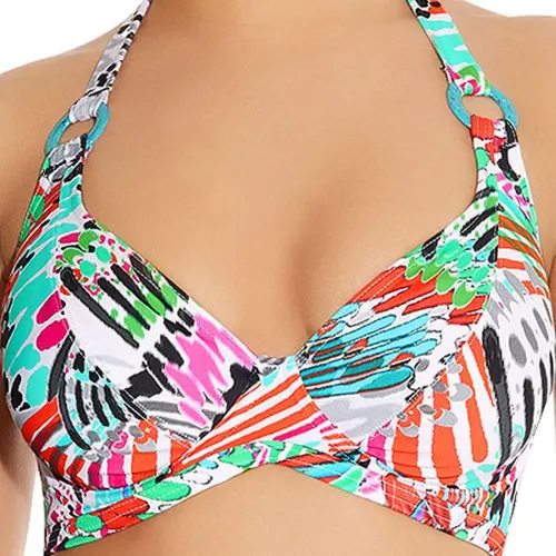 Haut de maillot de bain tour de cou carnival s bleu en nylon - Freya maillot - Modalova