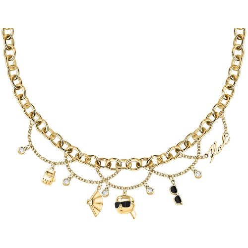 Collier Karl Lagerfeld Symbol - KLAYD01 Acier - Karl Lagerfeld Bijoux - Modalova