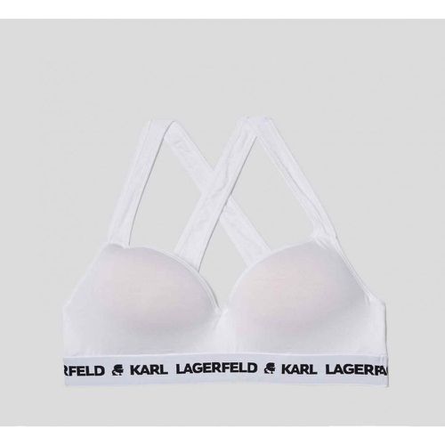 Soutien-gorge rembourré sans armatures logoté - Karl Lagerfeld - Modalova