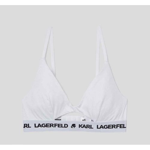 Soutien-gorge triangle sans armatures logoté - Karl Lagerfeld - Modalova