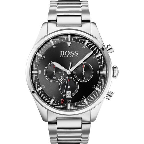 Montre 1513712 - Pioneer chrono Boitier acier Cadran noir Bracelet acier é - Boss - Modalova