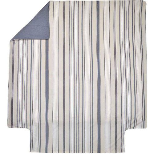 Housse De Couette 50% coton bio - 50% fibres recyclées HORIZON Indigo - Blanc des Vosges - Modalova