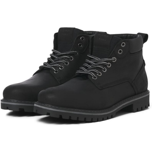 Bottes en cuir Noir Lance - jack & jones - Modalova