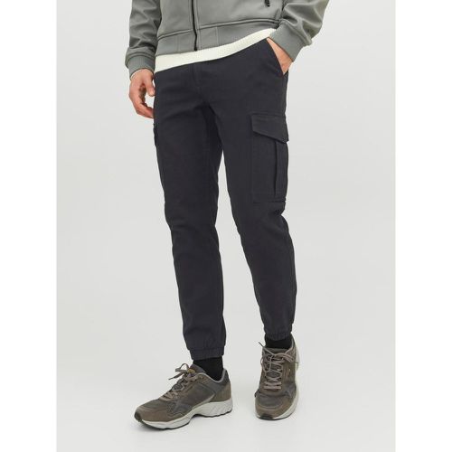 Pantalon cargo Slim Fit en coton Ian - jack & jones - Modalova