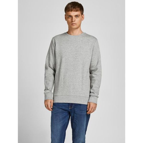 Sweatshirt Regular Fit Col rond Manches longues Clair en coton - jack & jones - Modalova