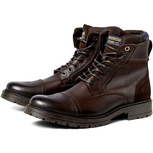 Bottes en Cuir Marron - Styd Ward - jack & jones - Modalova