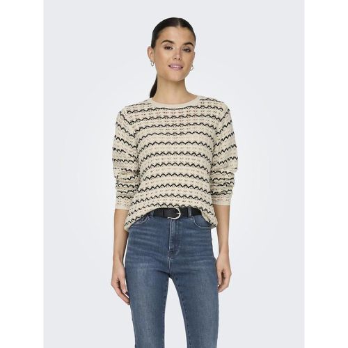 Onlasa Ls Structure O-Neck Noos Knt en coton Nell - Only - Modalova