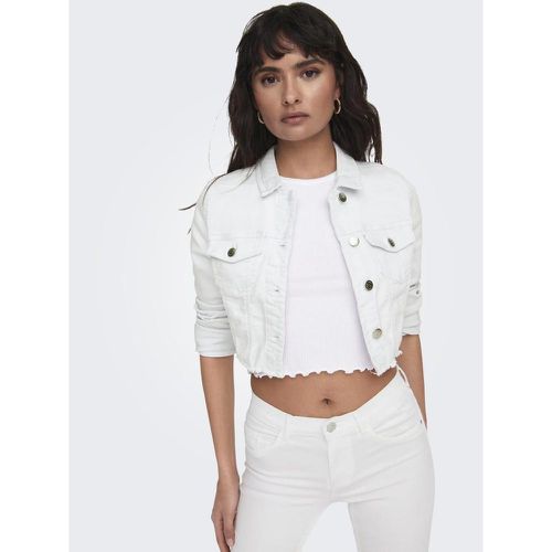 Onlwonder Ls Cropped Dnm Jacket Gua Noos en coton Isa - Only - Modalova