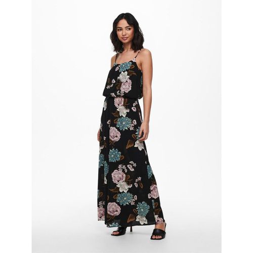 Robe longue Imprimé all over Col en U Sans manches Découpe à la taille Longueur maxi Lane - Only - Modalova