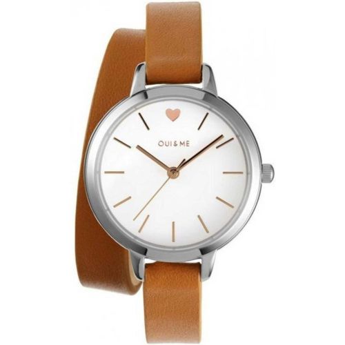 Montre ME010005 - Petite Amourette Bracelet Cuir Boîtier Acier Acier - Oui & Me - Modalova
