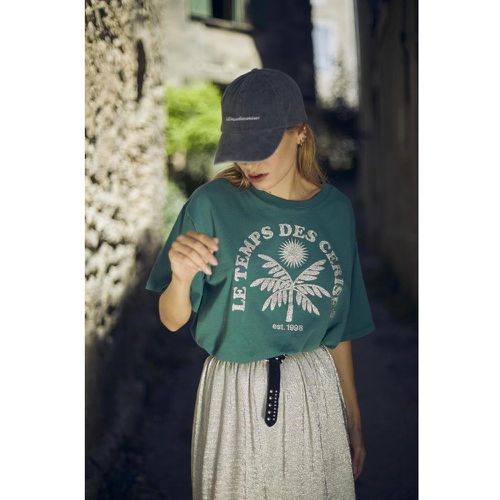 T-shirt Cassio vert sapin en coton - Le Temps des Cerises - Modalova