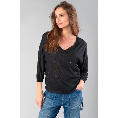 Tee-Shirt VILLOU - Noir en viscose - Le Temps des Cerises - Modalova