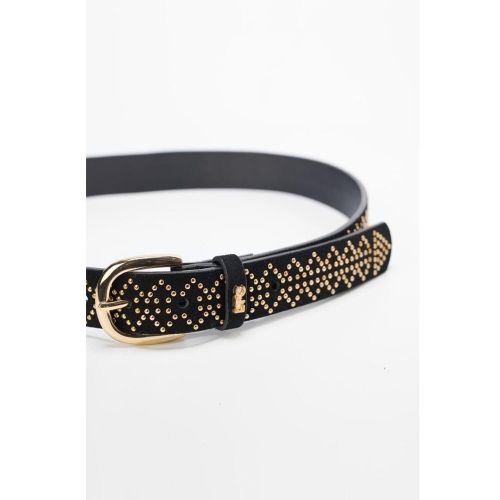 Ceinture en cuir MANOL noir Bree - Le Temps des Cerises - Modalova