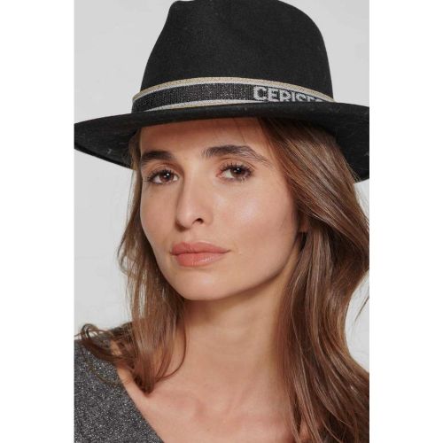Chapeau CHAPO noir Lena en laine - Le Temps des Cerises - Modalova