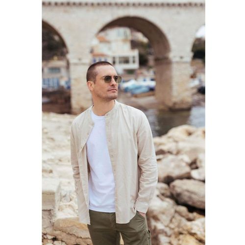 Chemise RELIS beige Luke en coton - Le Temps des Cerises - Modalova