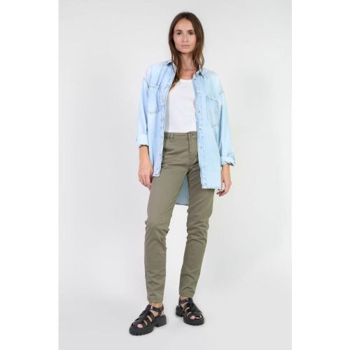 Pantalon chino DYLI 7 kaki Louise - Le Temps des Cerises - Modalova