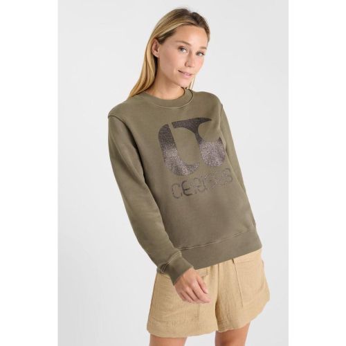 Sweat-Shirt PAOLO kaki Kara - Le Temps des Cerises - Modalova