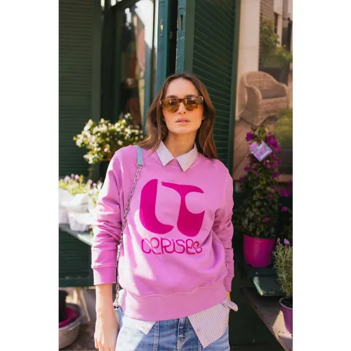 Sweat-Shirt PAOLO rose Liz - Le Temps des Cerises - Modalova
