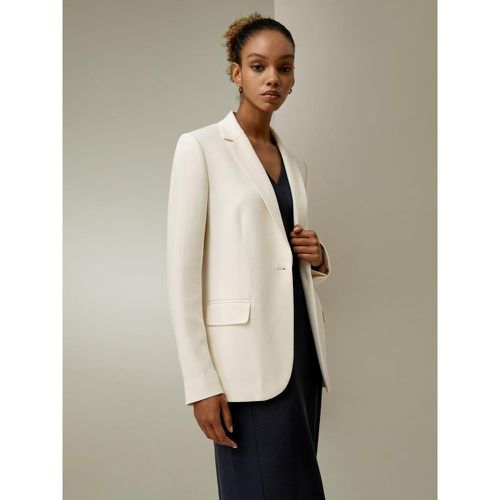 Blazer élégant en soie blanc - LilySilk - Modalova